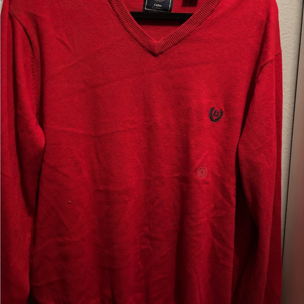 Chaps women’s red V-Neck Sweater